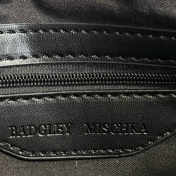 BADGLEY MISCHKA Crossbody Purse Diamond Quilted & Gold Studs - Picture 9 of 10